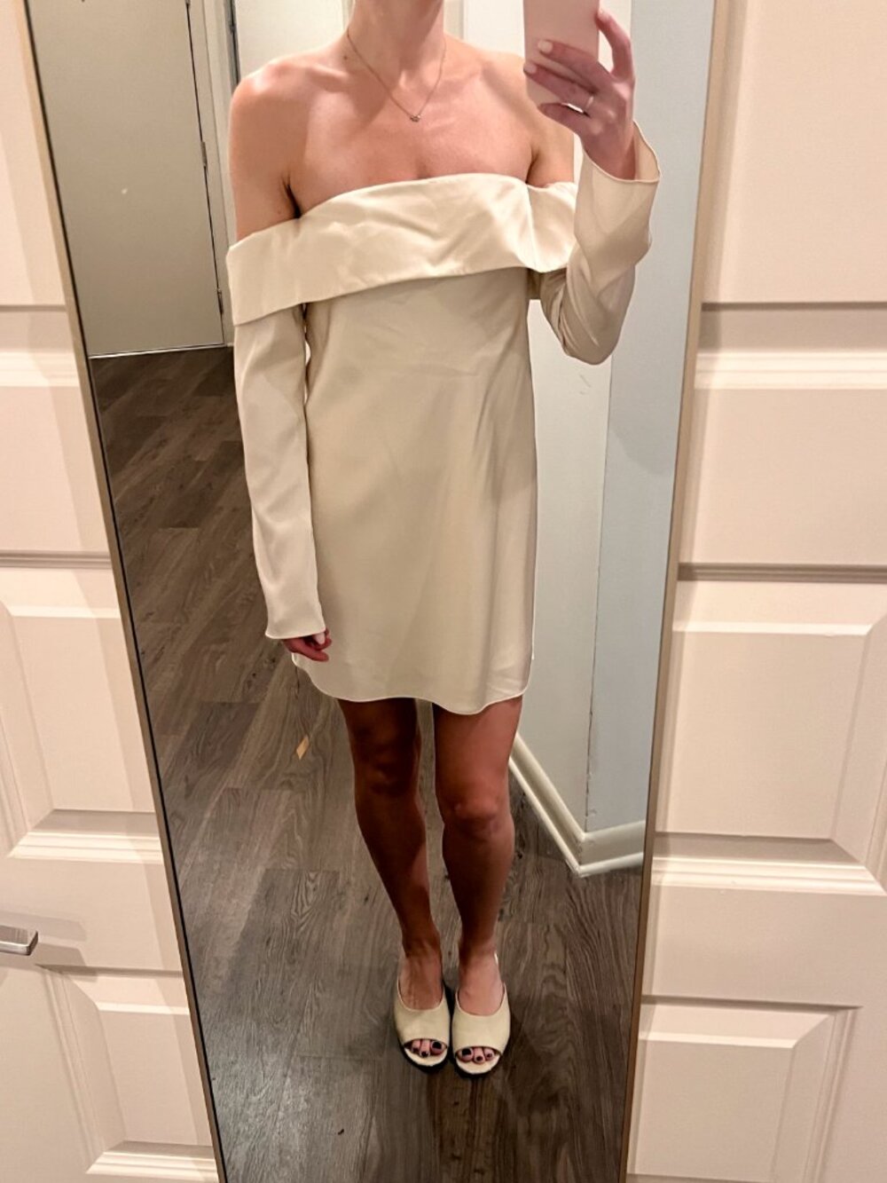 Reformation Maves Dress Almond